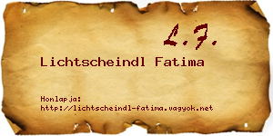 Lichtscheindl Fatima névjegykártya